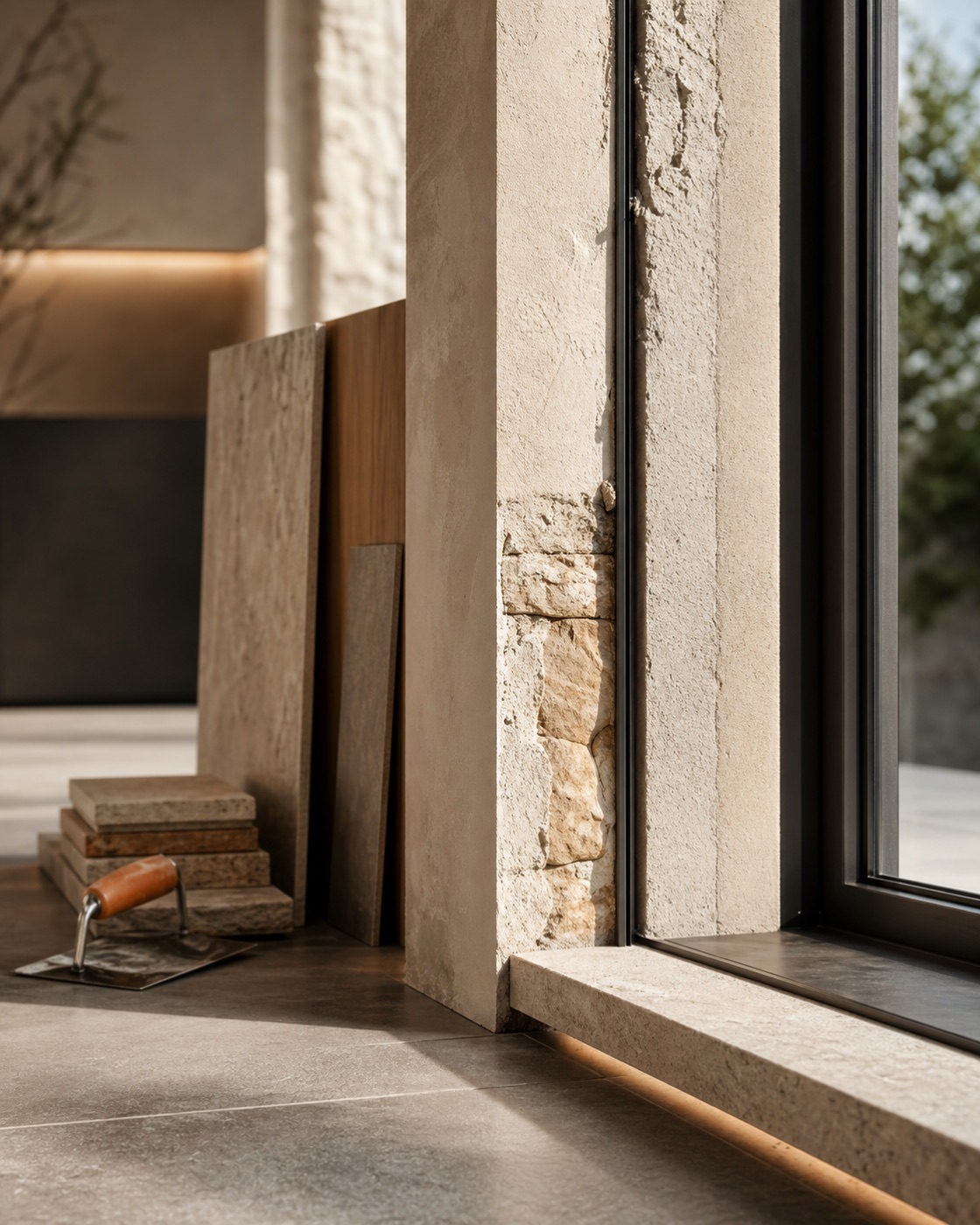 Premium Detail hochwertiger Renovierungsarbeit